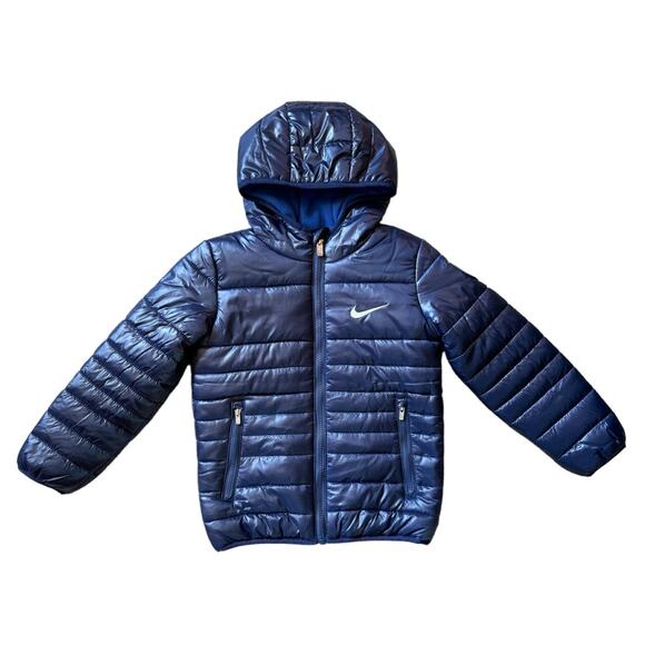 Nike Other - Nike Mid Weight Fill Jacket Puffer Coat Midnight Navy 86K905-U90 Boys Kids